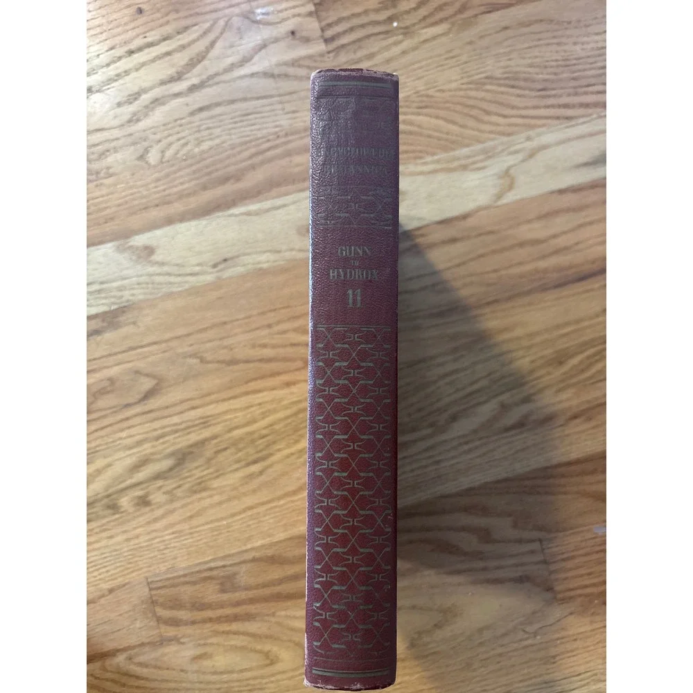 Encyclopaedia Britannica Book set Gunnery to Hydroxylamine‎ Burgundy Good